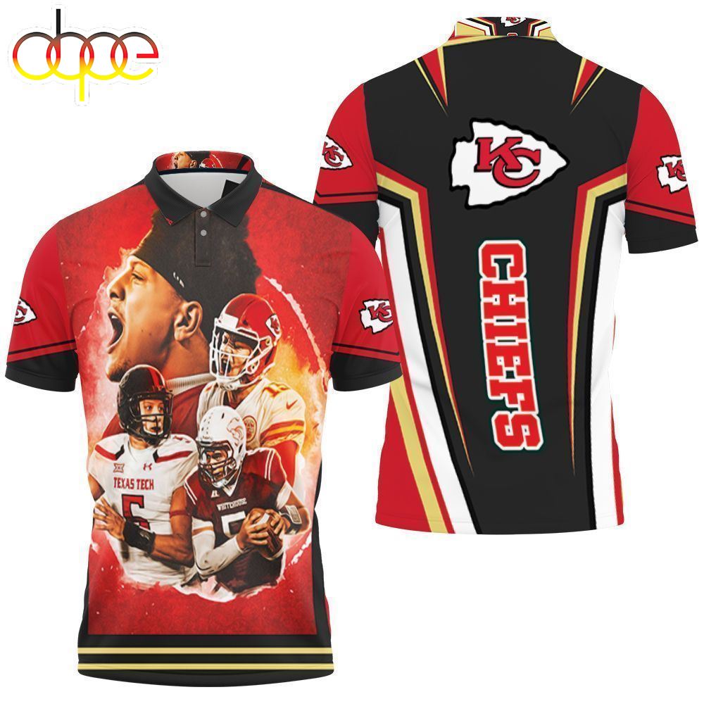 Player Kansas City Chiefs Wears Uniform Afc West Division Champions  3d Polo Shirt