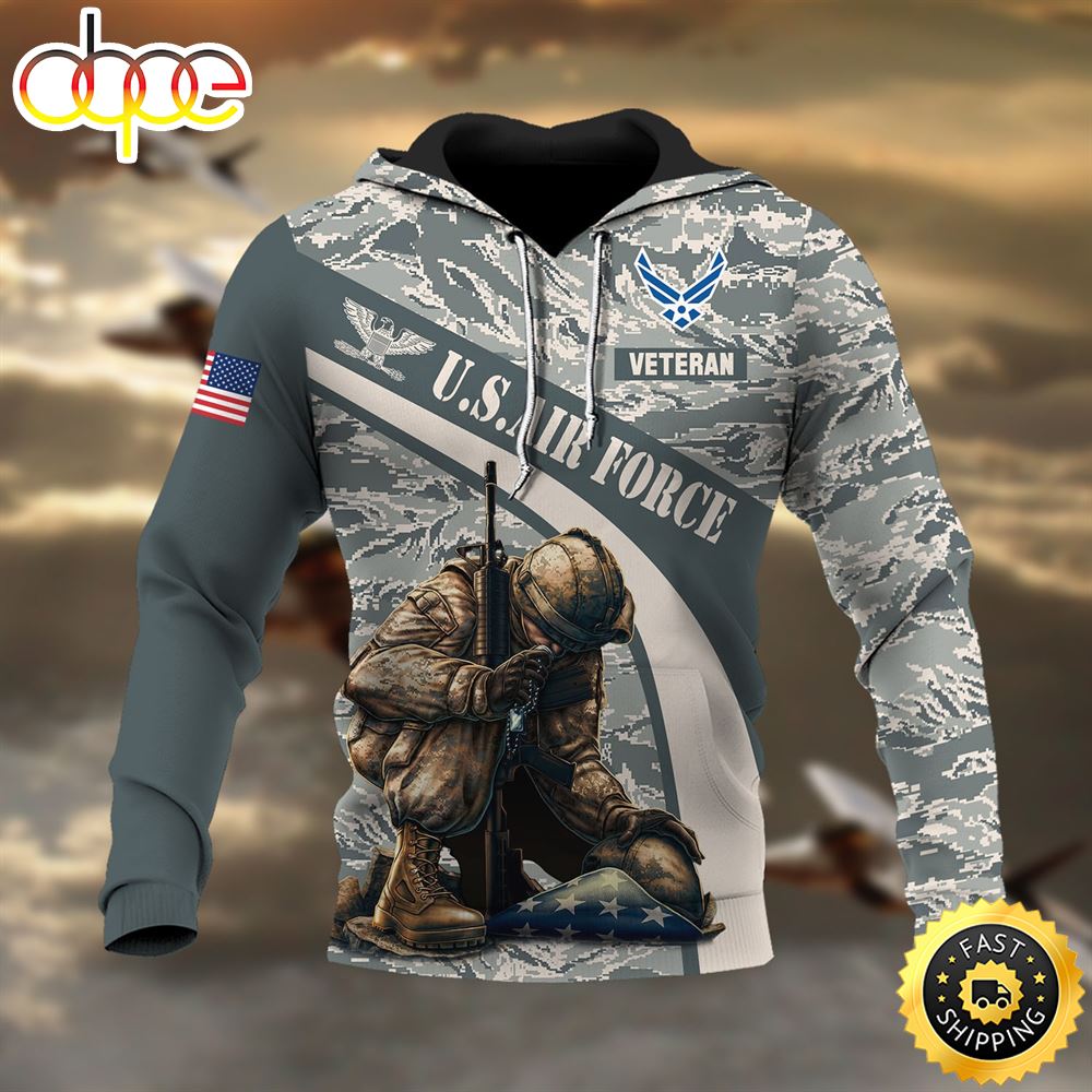 Premium Multiple US Military Services Veteran Hoodie 3D Hoodie
