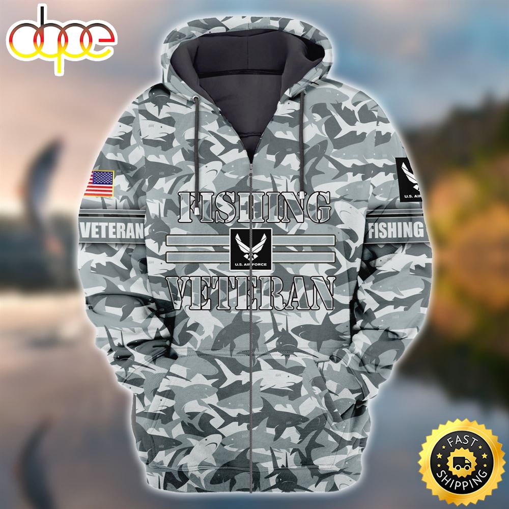 Premium Unique Fishing Veteran Zip Hoodie For You