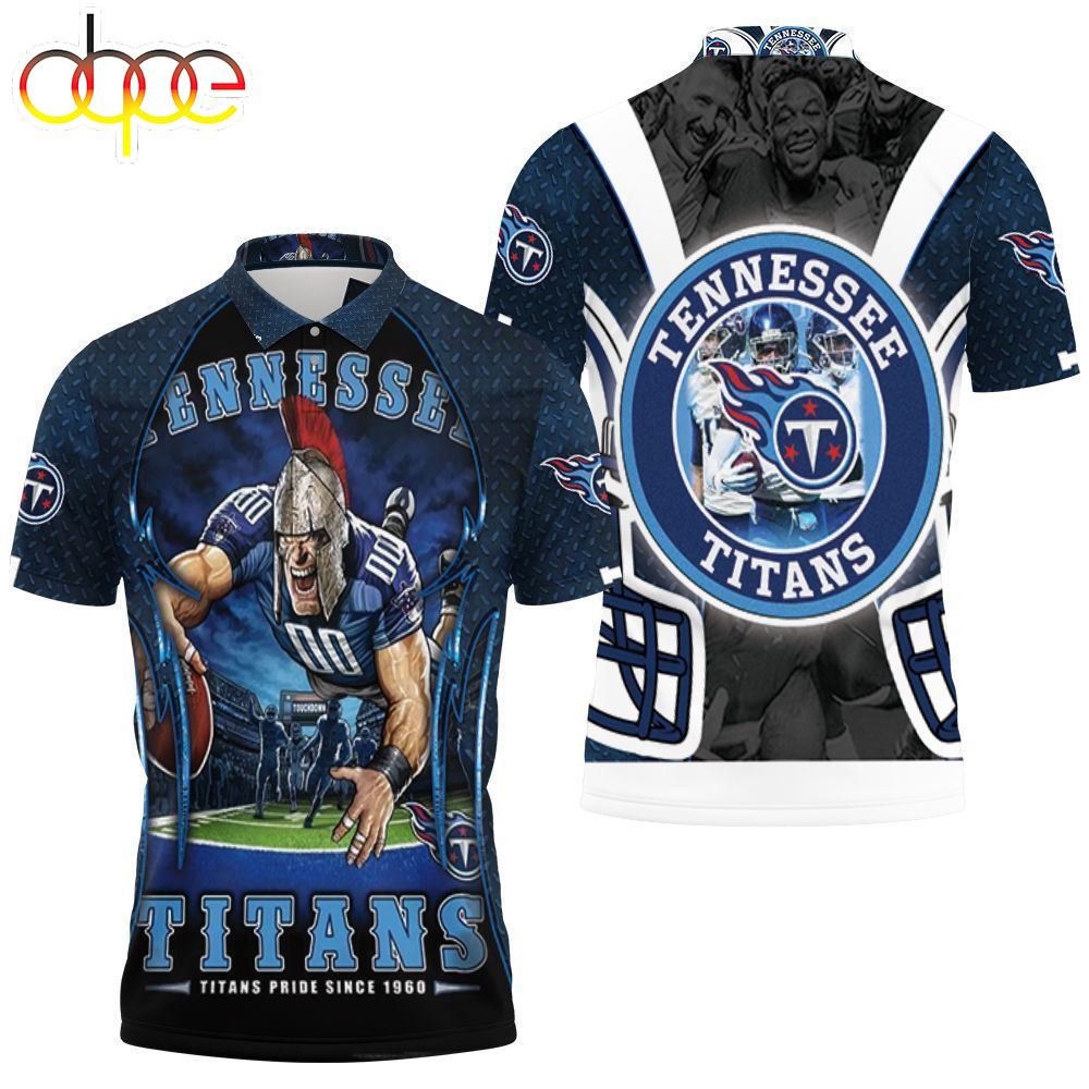 Pride Since 1960 Tennessee Titans Afc South Division Champions Super Bowl  3d Polo Shirt