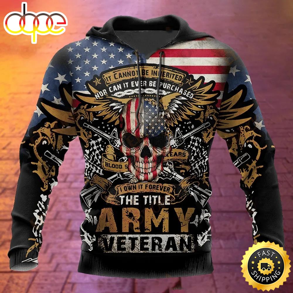Proud Veterans Hoodie 3D Hoodie All Over Printed