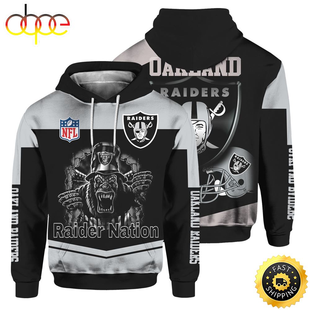 Raiders Hoodie Cute Raider Nation Cheap Sweatshirt For Fans