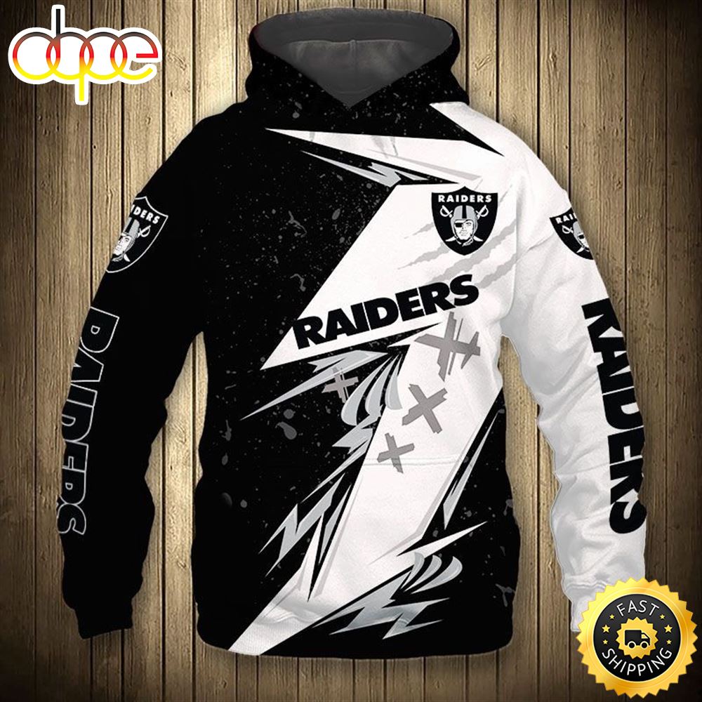 Raiders Hoodie Thunder Graphic Gift For Men