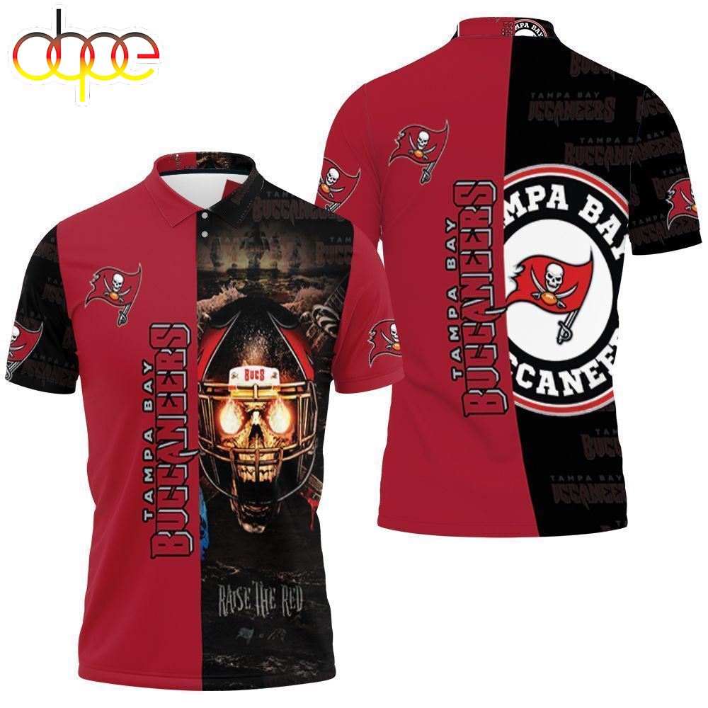 Raised The Red Tampa Bay Buccaneers Nfc South Division Champions Super Bowl  3d Polo Shirt