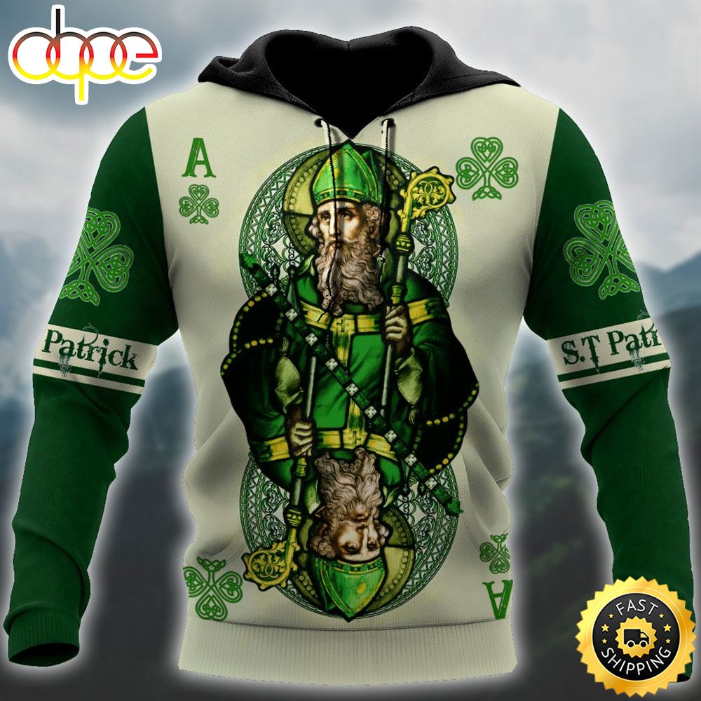 Saint Patrick Celtic Shamrock 3D All Over Print Shirt