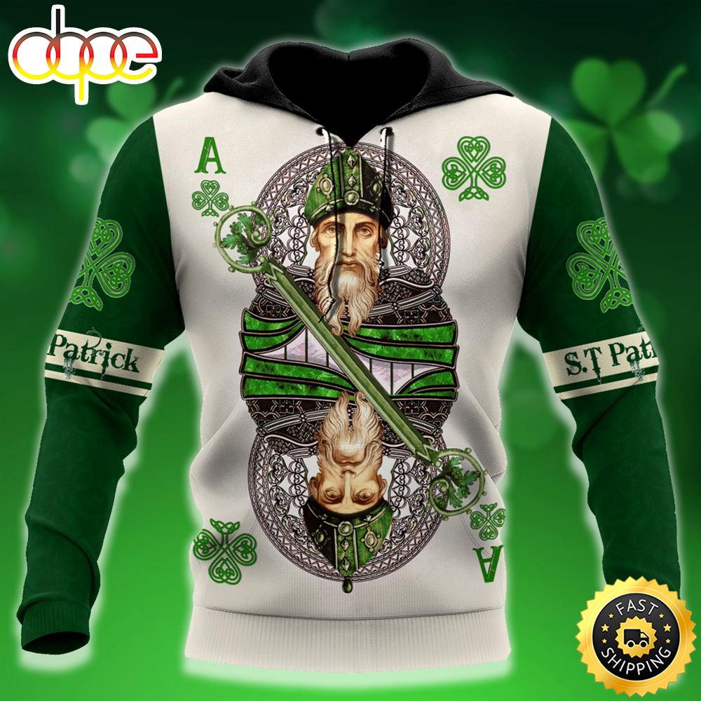 Saint Patrick With Celtic Knot 3D All Over Print Shirt