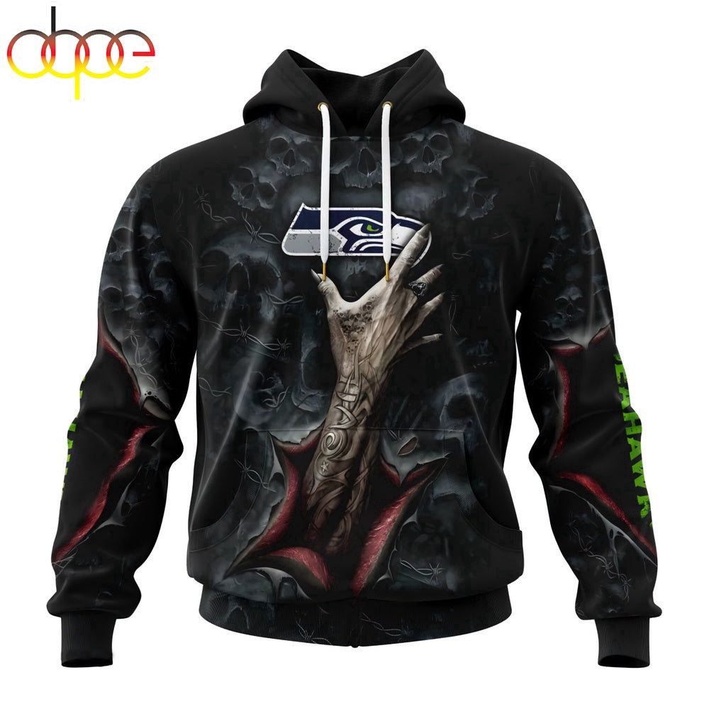 Seattle Seahawks All Over Print Hoodie Shirt Gift For Fans