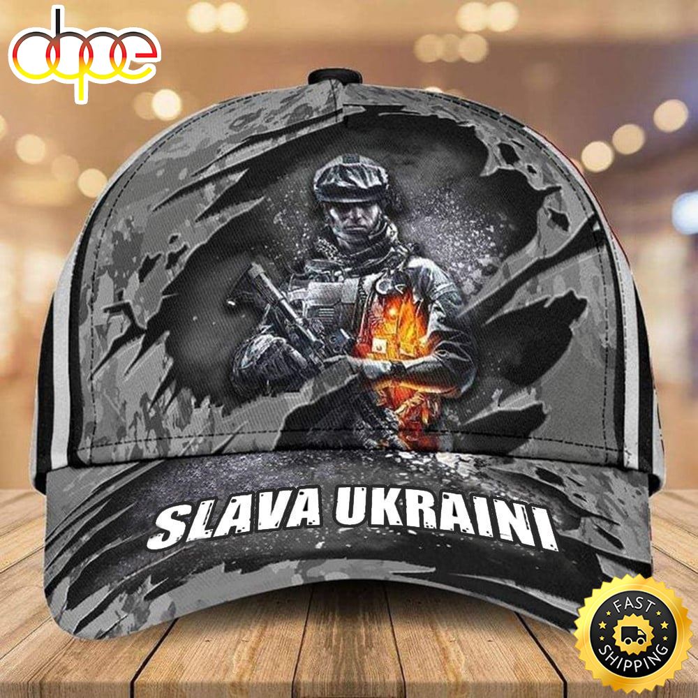 Slava Ukraini Veteran Hat Vintage Retro Stand With Ukraine Merch Hat Classic Cap