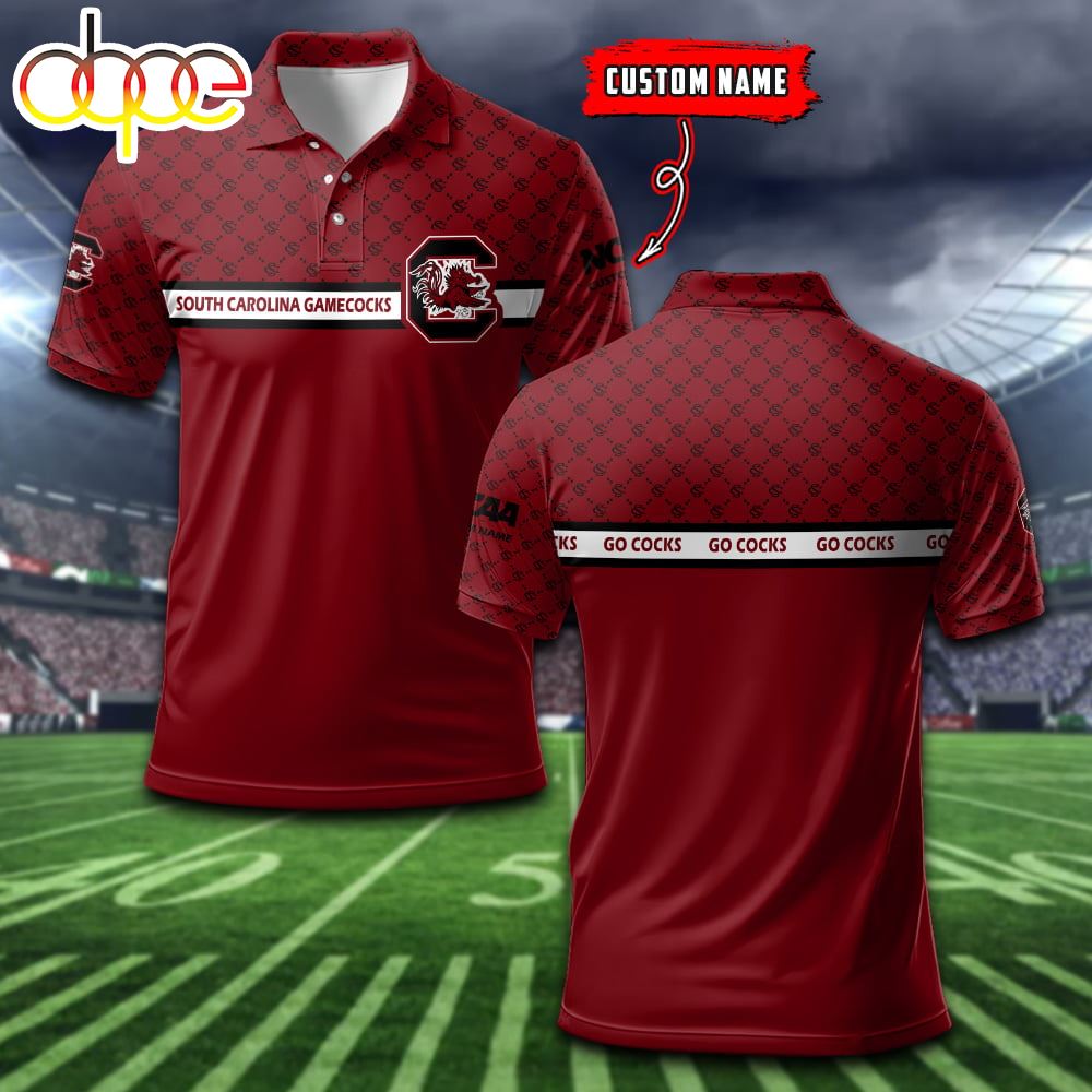 South Carolina Gamecocks Custom Name Sports For Fan Polo Shirt
