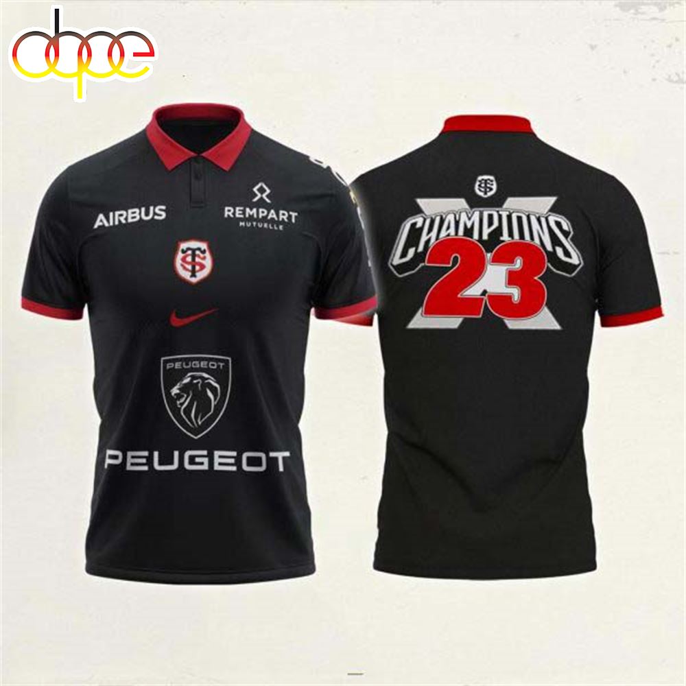 Stade Toulousain Top 14 Rugby Champions Polo Shirt