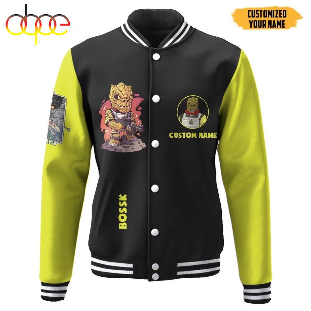 Star Wars Bossk Custom Name Baseball Jacket
