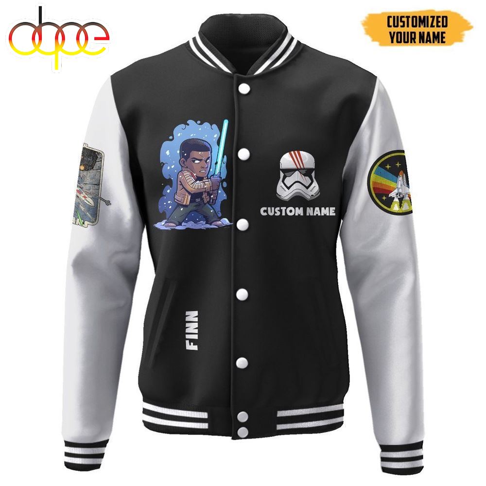 Star Wars Finn Custom Name Baseball Jacket