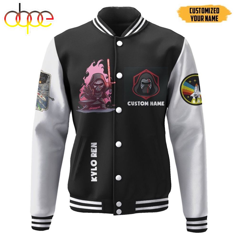 Star Wars Kylo Ren Custom Name Baseball Jacket