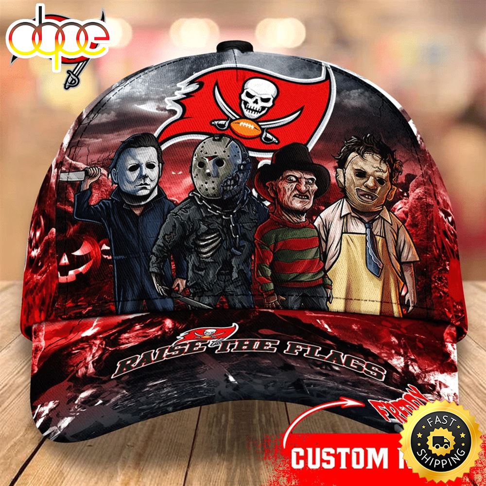 Tampa Bay Buccaneers  Nfl Personalized Trending Cap Mixed Horror Movie Characters