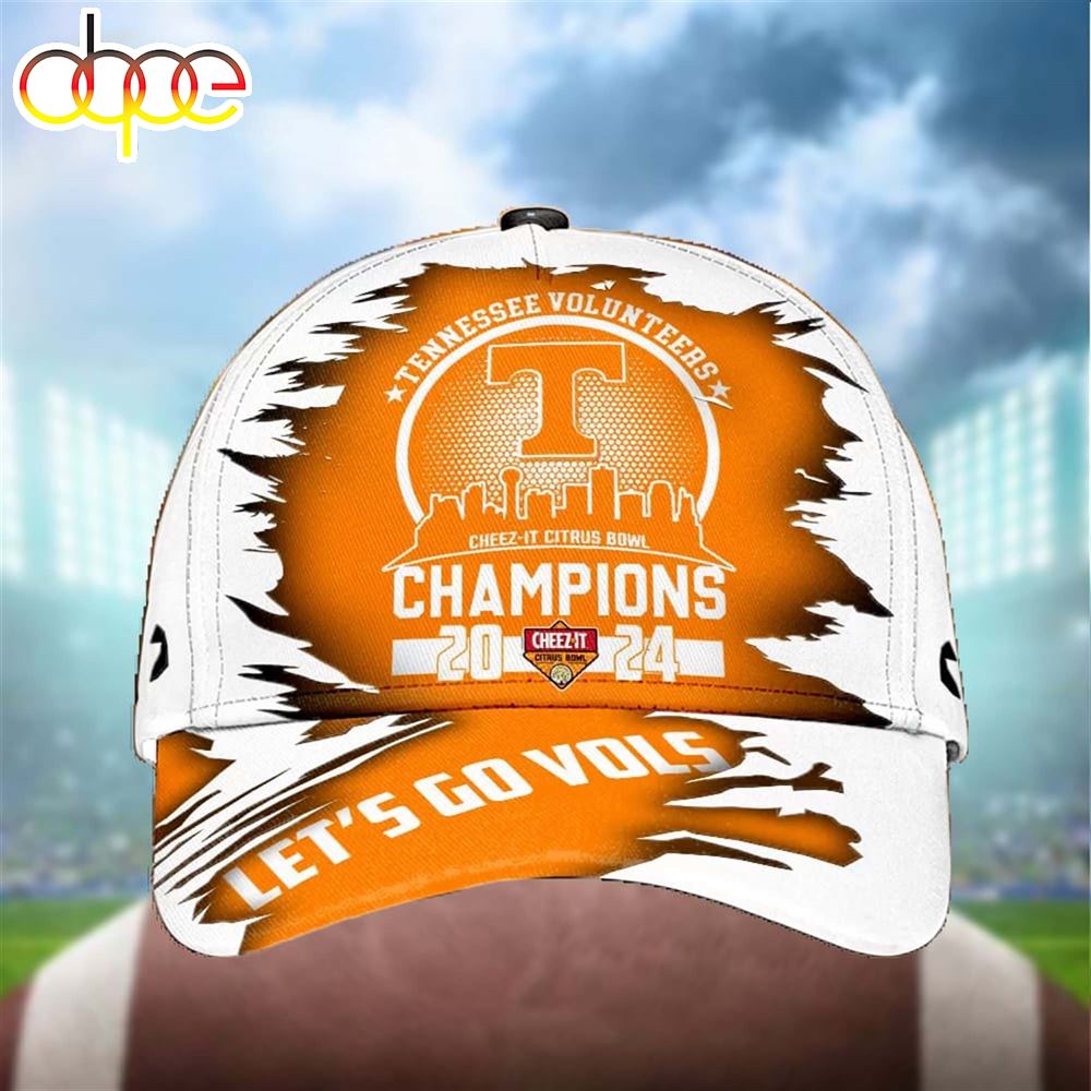 Tennessee Cheez-It Citrus Bowl Champions 2024 Let's Go Vols Hat Cap