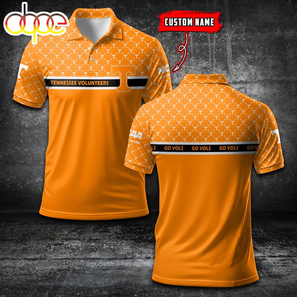 Tennessee Volunteers Custom Name Sports For Fan Polo Shirt