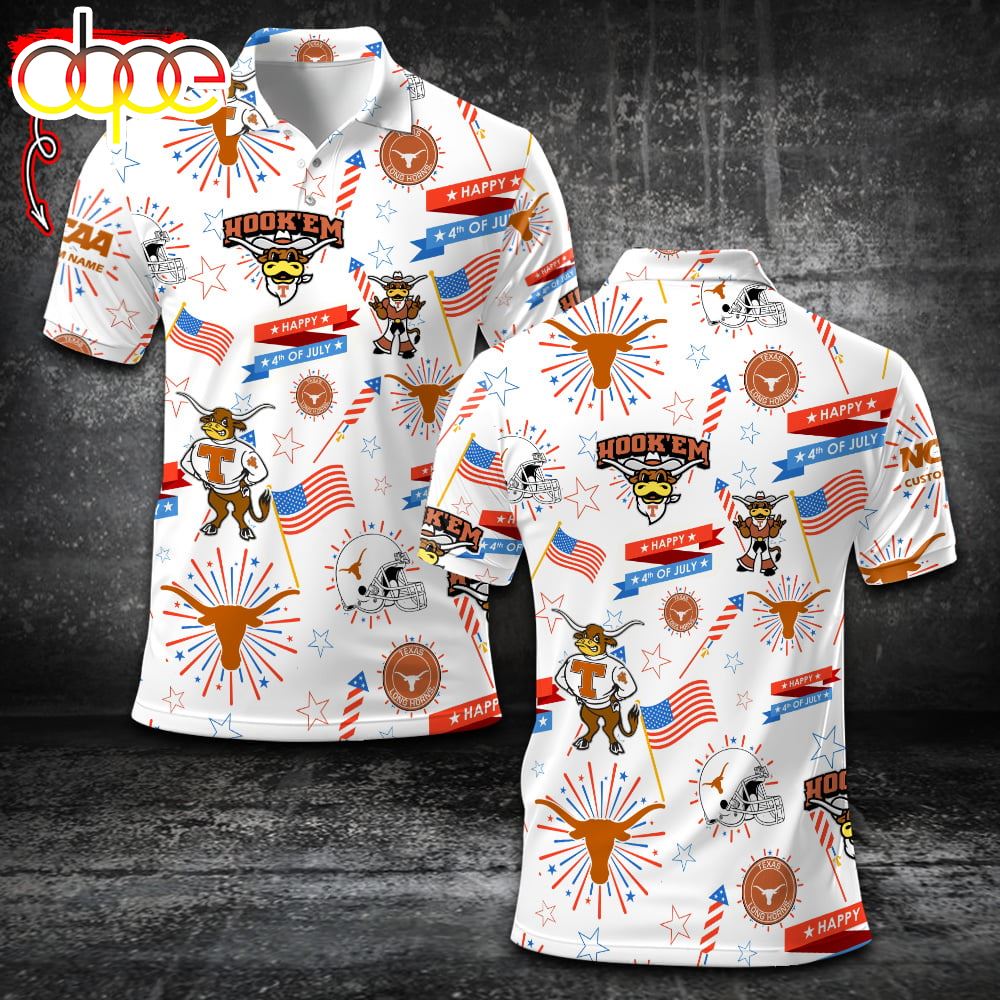 Texas Longhorns -  Name Sports For Fan Polo Shirt