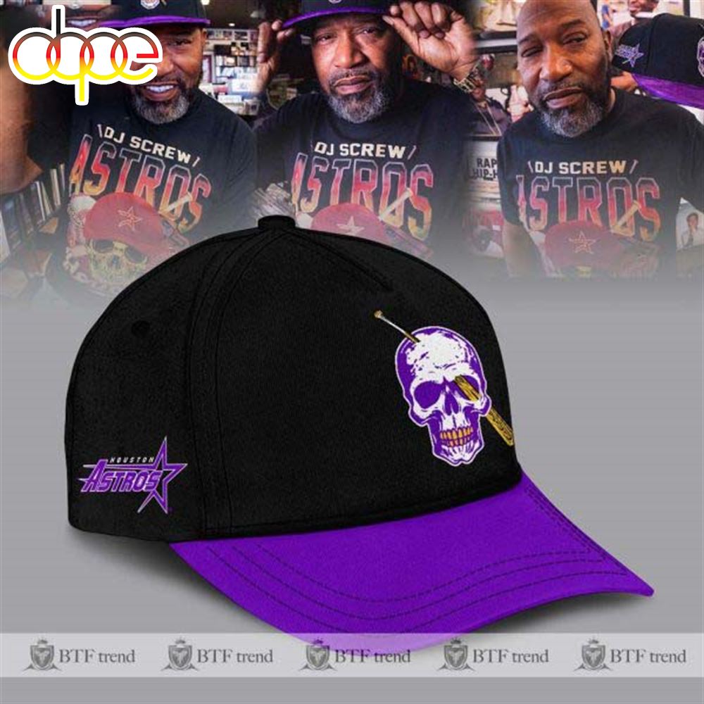 The Houston Astros x Dj Screw Cap Black