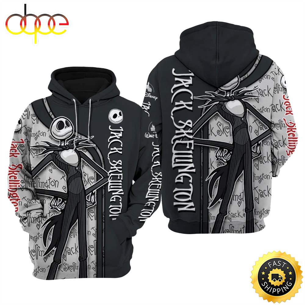 The Pumpkin King Jack Skellington Hoodie 3D All Over Print
