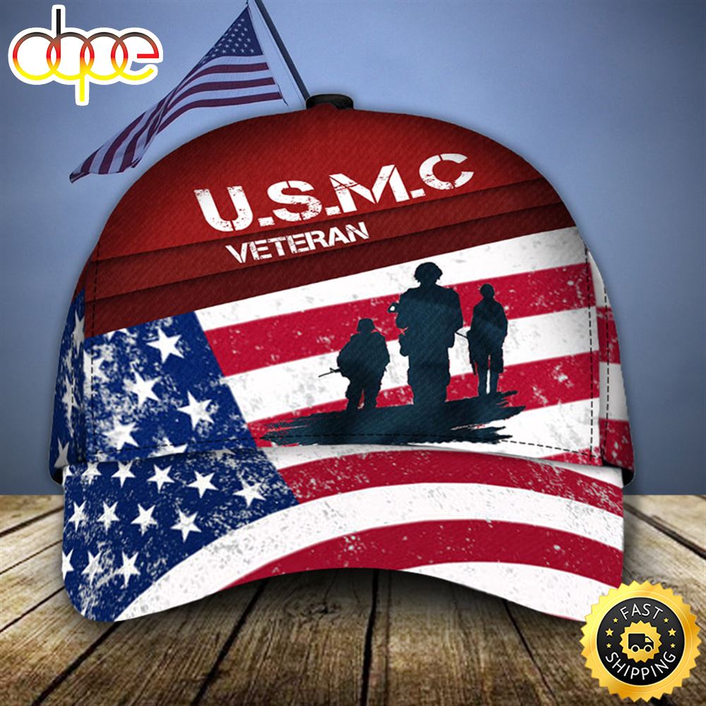 U.S.M.C American Flag Classic Cap