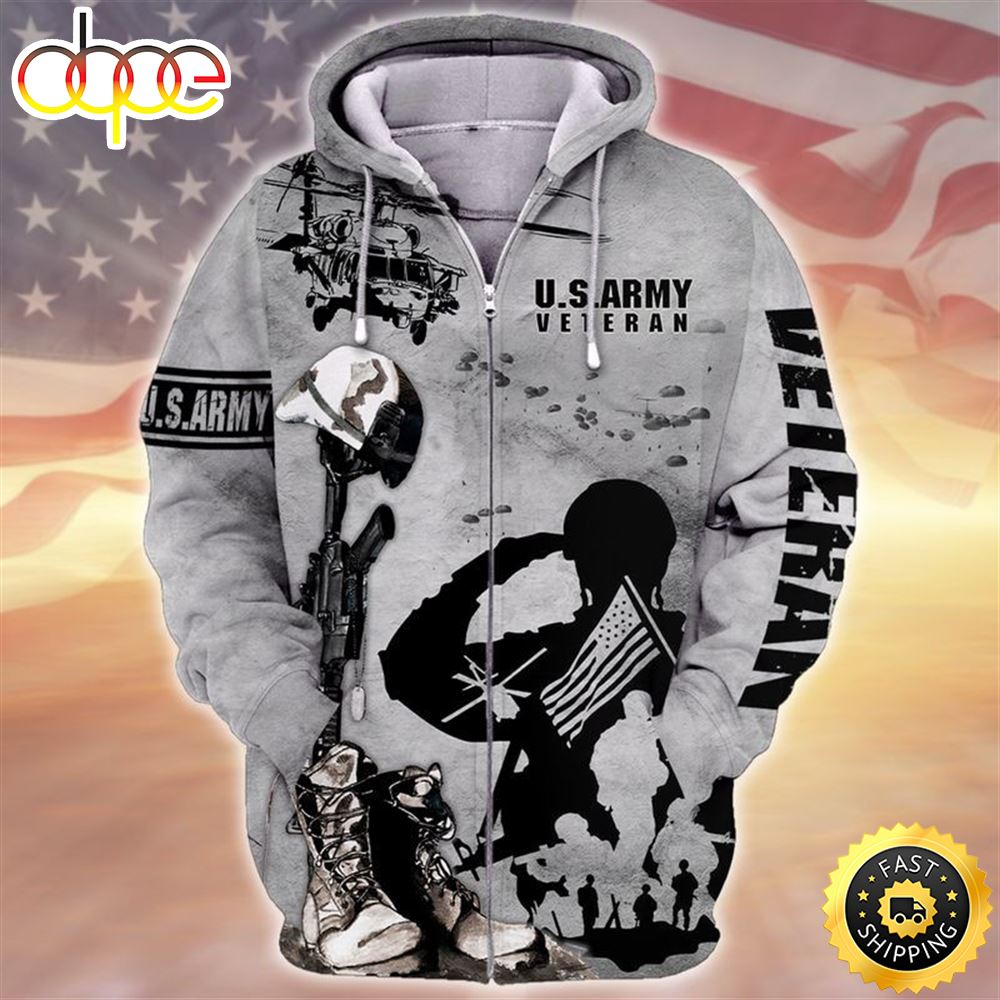 Unique Proud US Veteran Hoodie XC6004