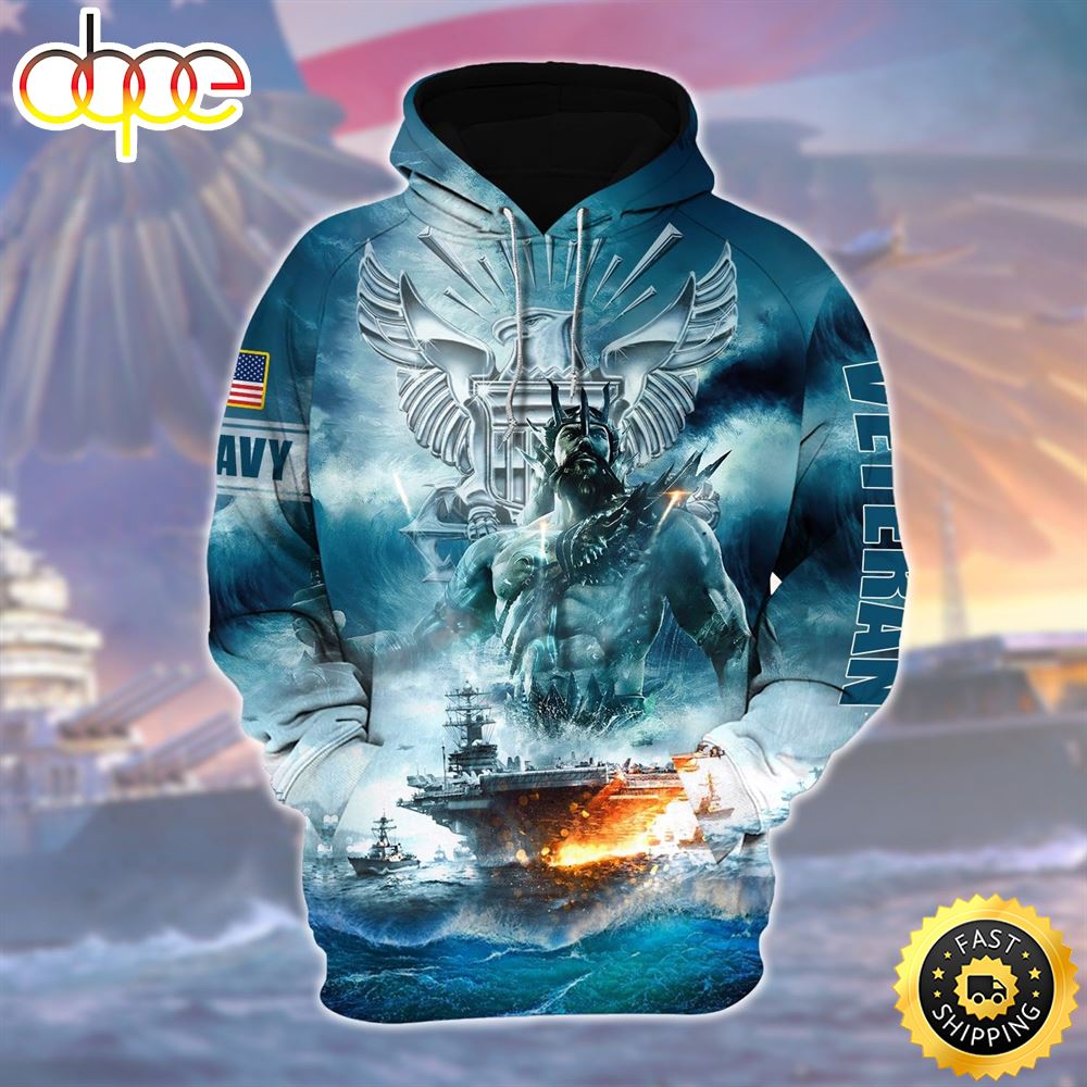Unique U.S Navy Veteran Zip Hoodie And Hoodie