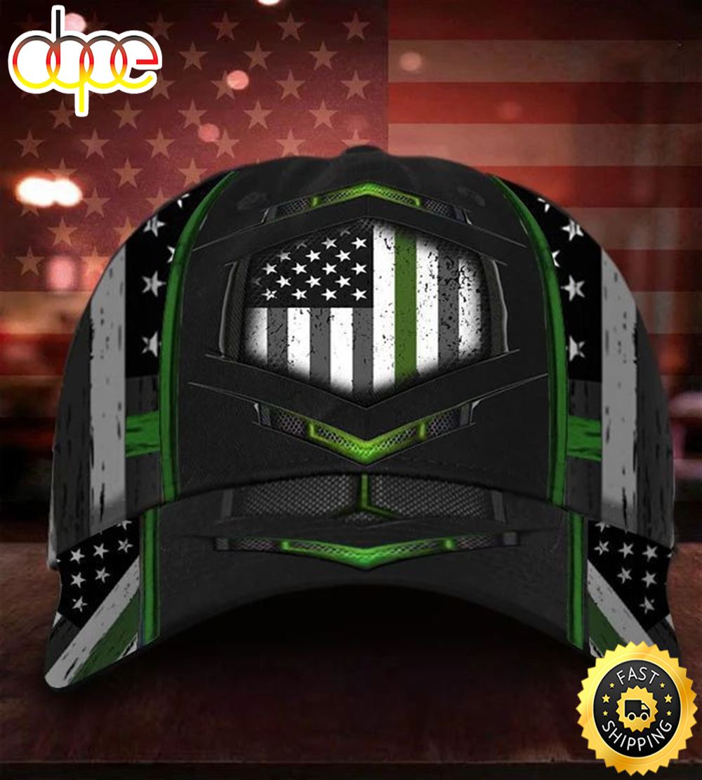 Veteran American Flag Hat Proud US Military Green Blue Line Hat Honor U.S Army Military Soldiers Veteran Military Gift For Men Hat Classic Cap