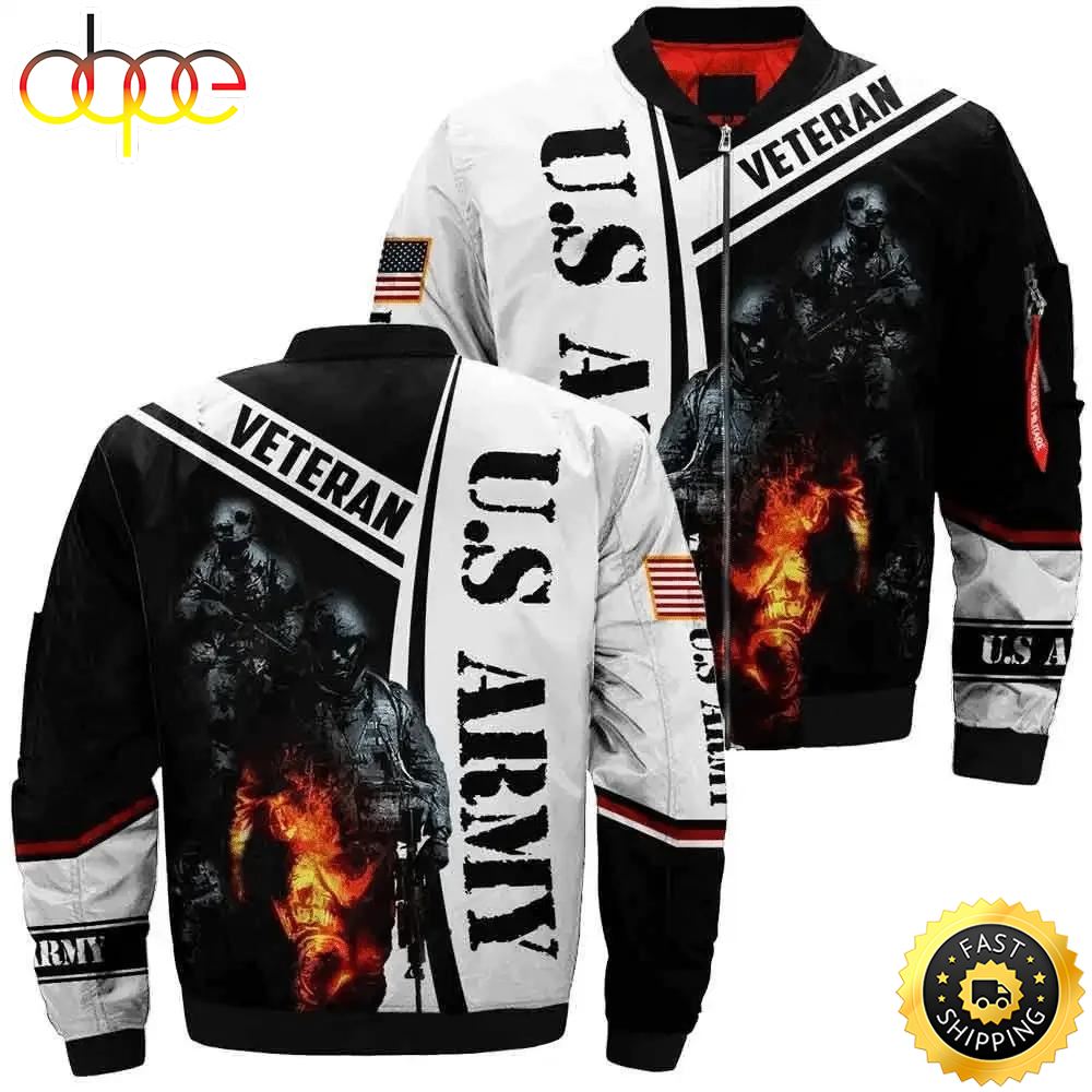 Veteran US Army Veteran Proud 3D Hoodie All Over Printed