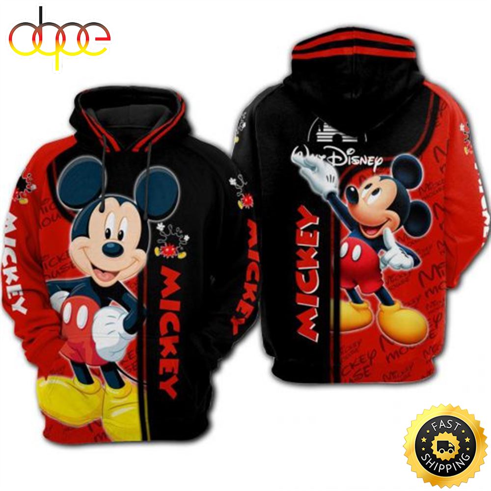 Walt Disney Mickey Mouse 3d Hoodie