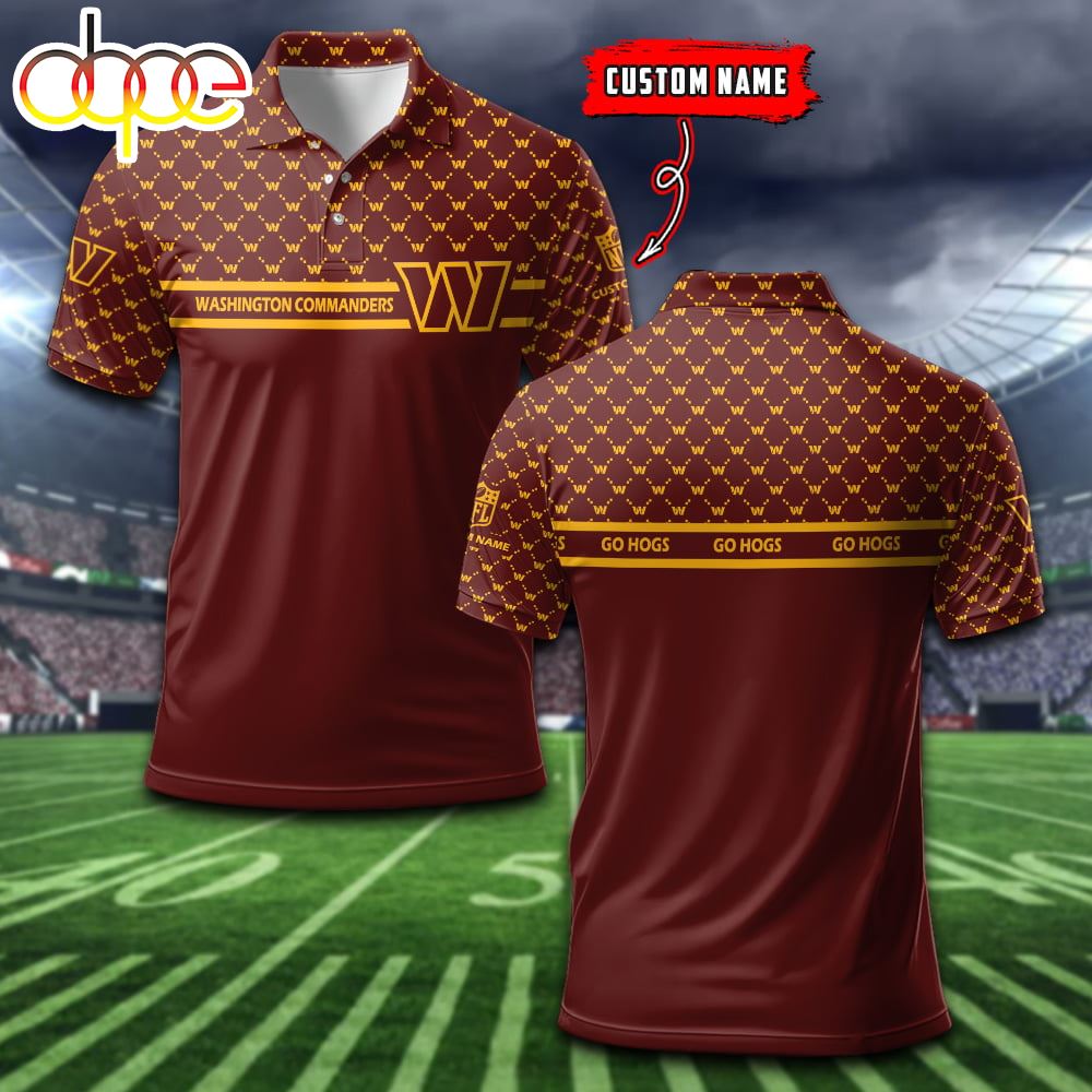 Washington Commanders Custom Name Sports For Fan Polo Shirt