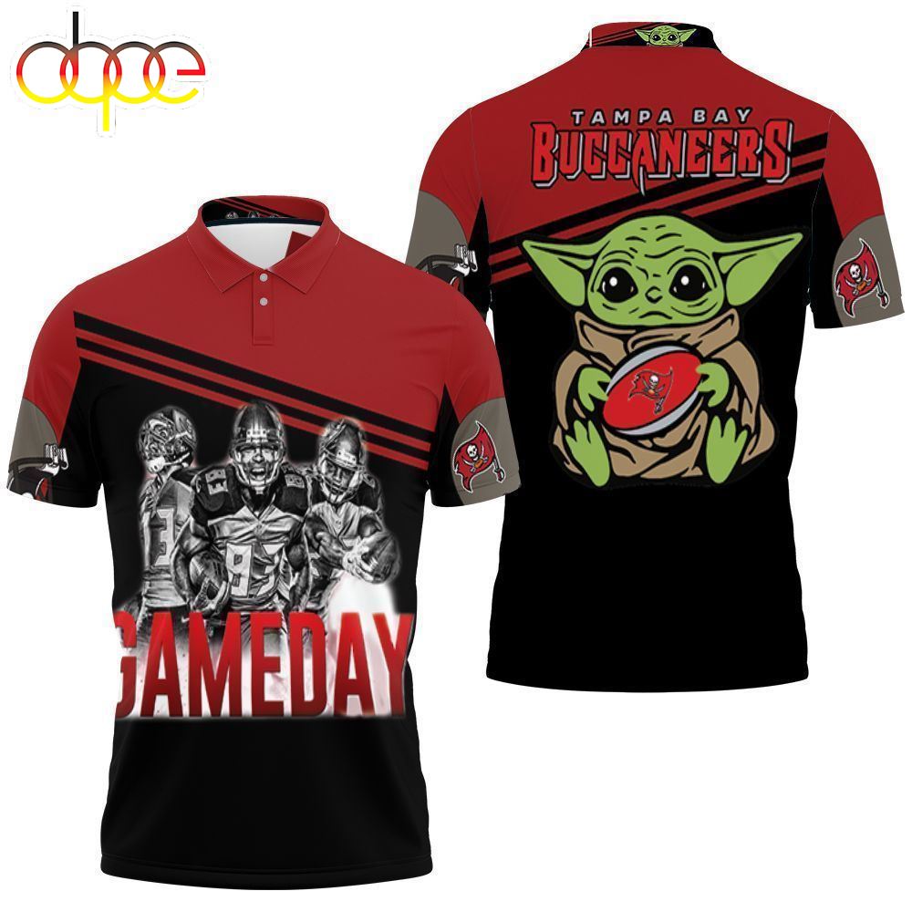 Yoda Tampa Bay Buccaneers 4 Game Day Nfc South Division Champions Super Bowl  3d Polo Shirt