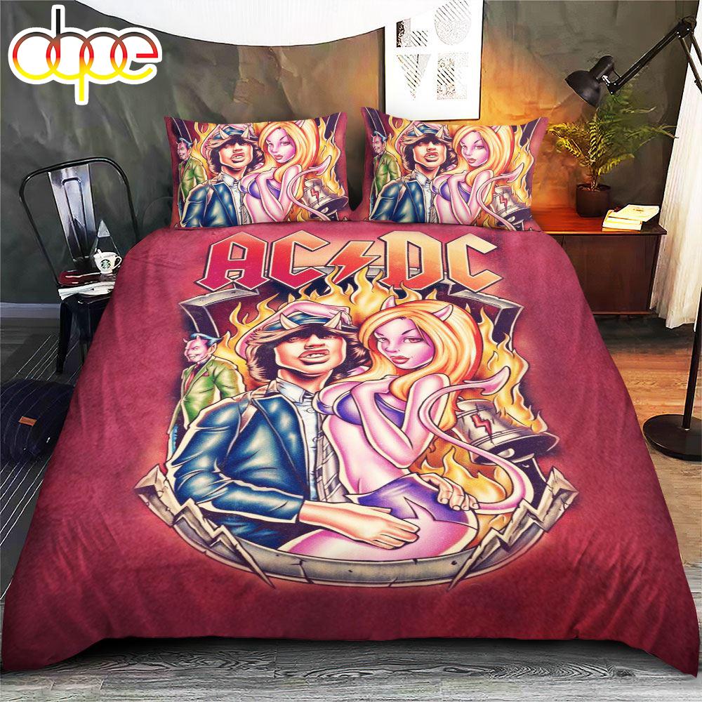 AC DC Cosplay Bedding Set Quilt  Gift For Christmas