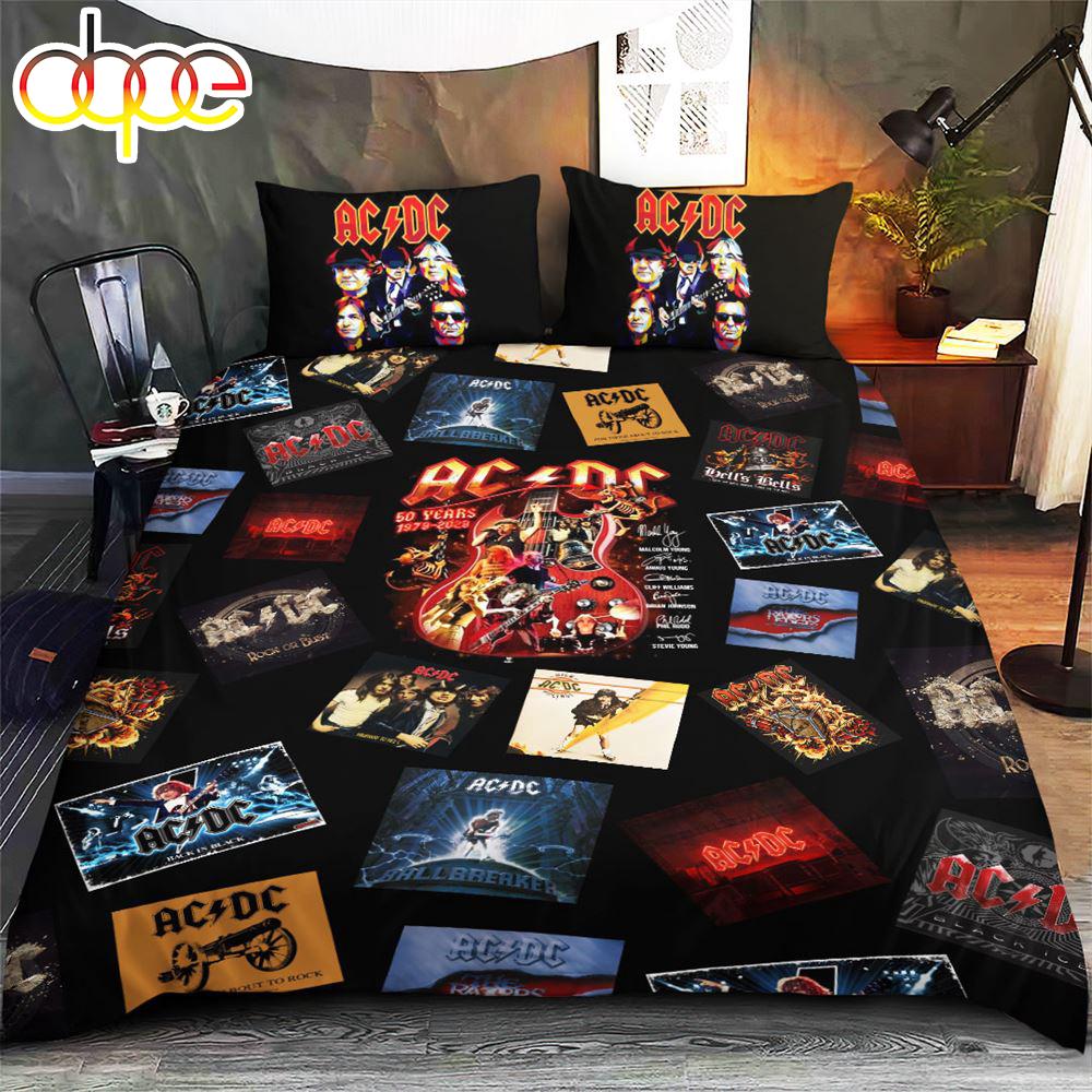 ACDC Bedding Set Christmas For Fans  Gift For Christmas