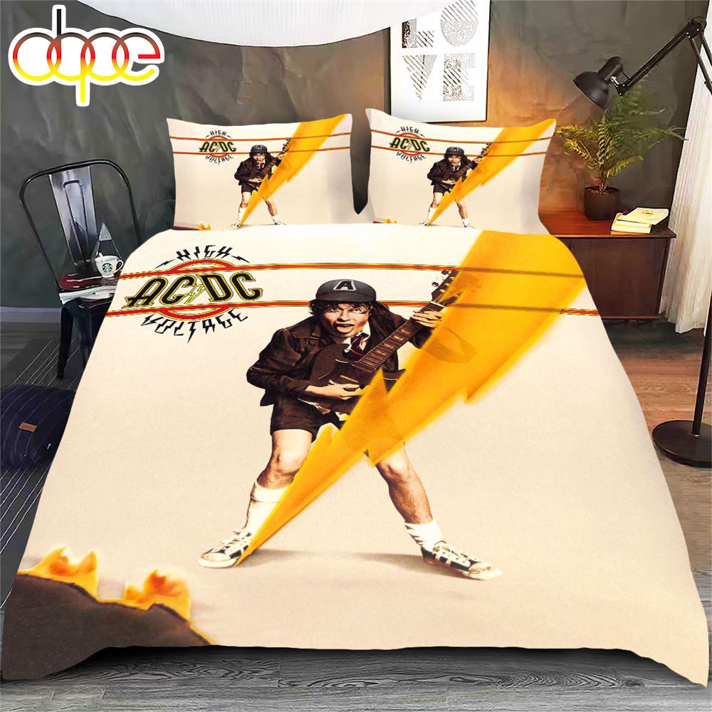 ACDC Rock Music Bedding Set  Gift For Christmas