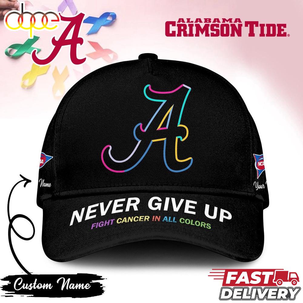 Alabama Crimson Tide NCAA Fight Cancer In All Colors Baseball Cap