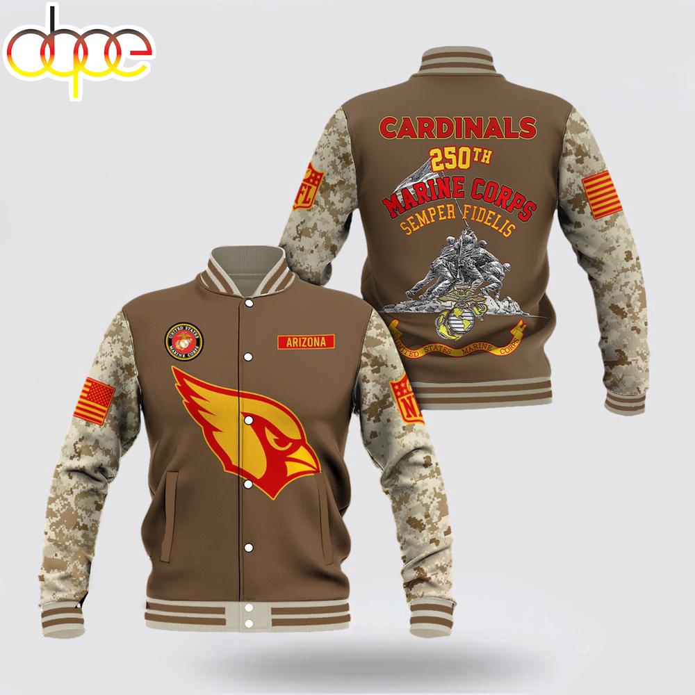Arizona Cardinals x US Marine Corps Baseball Jacket