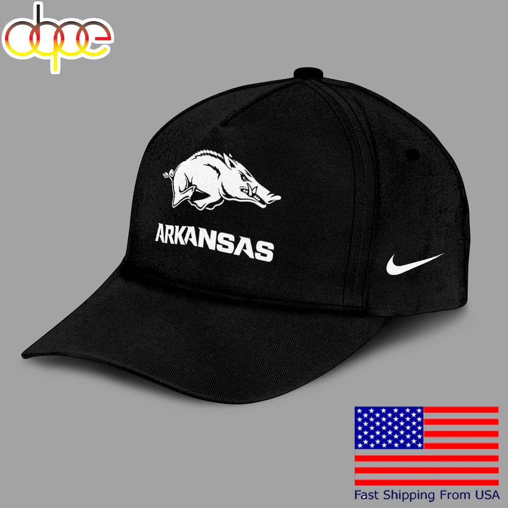 Arkansas Razorbacks Logo Team Limited Black Cap, Retro Baseball Cap