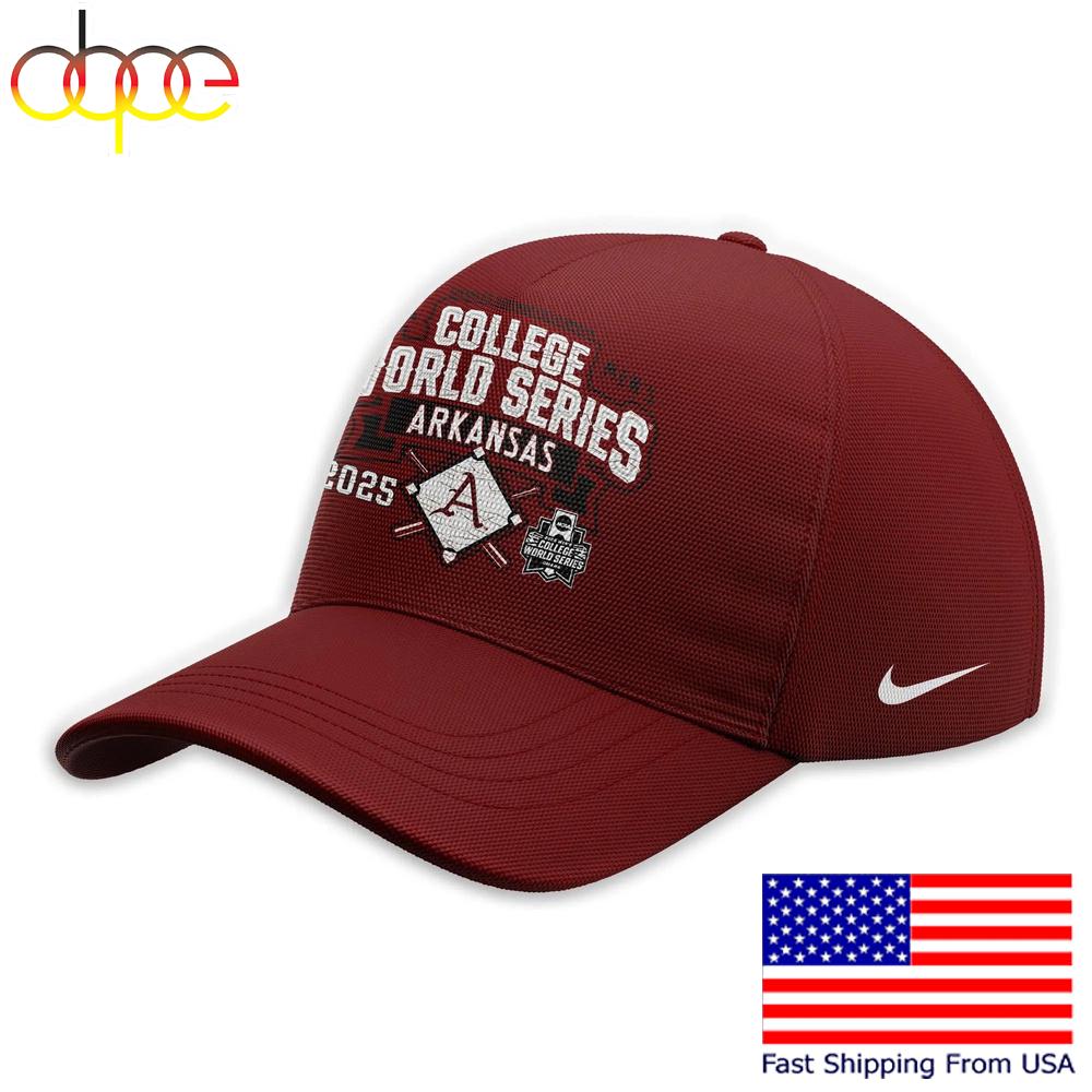 Arkansas Razorbacks Men's College World Series Omahogs Baseball Cap , Usa Baseball Hat
