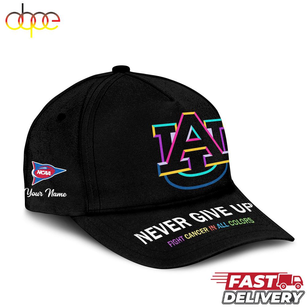 Auburn Tigers NCAA Fight Cancer In All Colors Baseball Cap