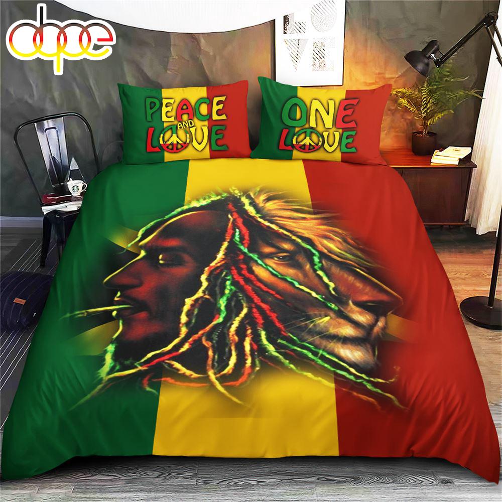 Bob Marley Bedding Set Merry Christmas Gift Fans  Gift For Christmas