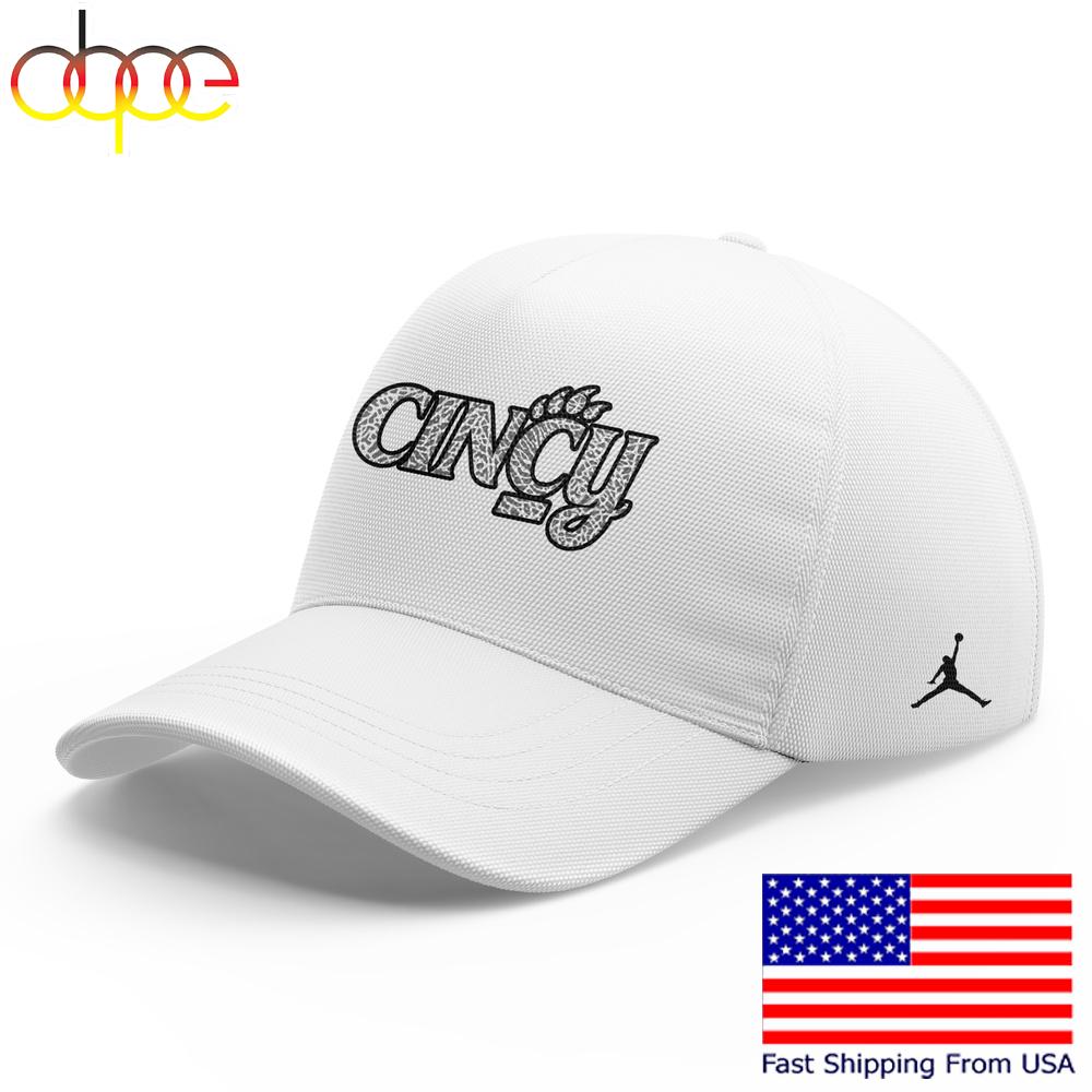 Cincinnati Basketball 2025 Limited Ice White Cincy Baseball Cap