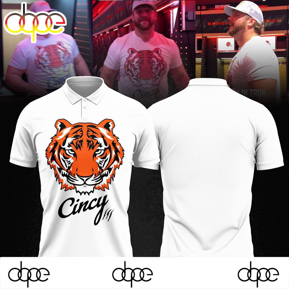 Cincinnati Bengals 2024 Cincy New Polo Shirt White