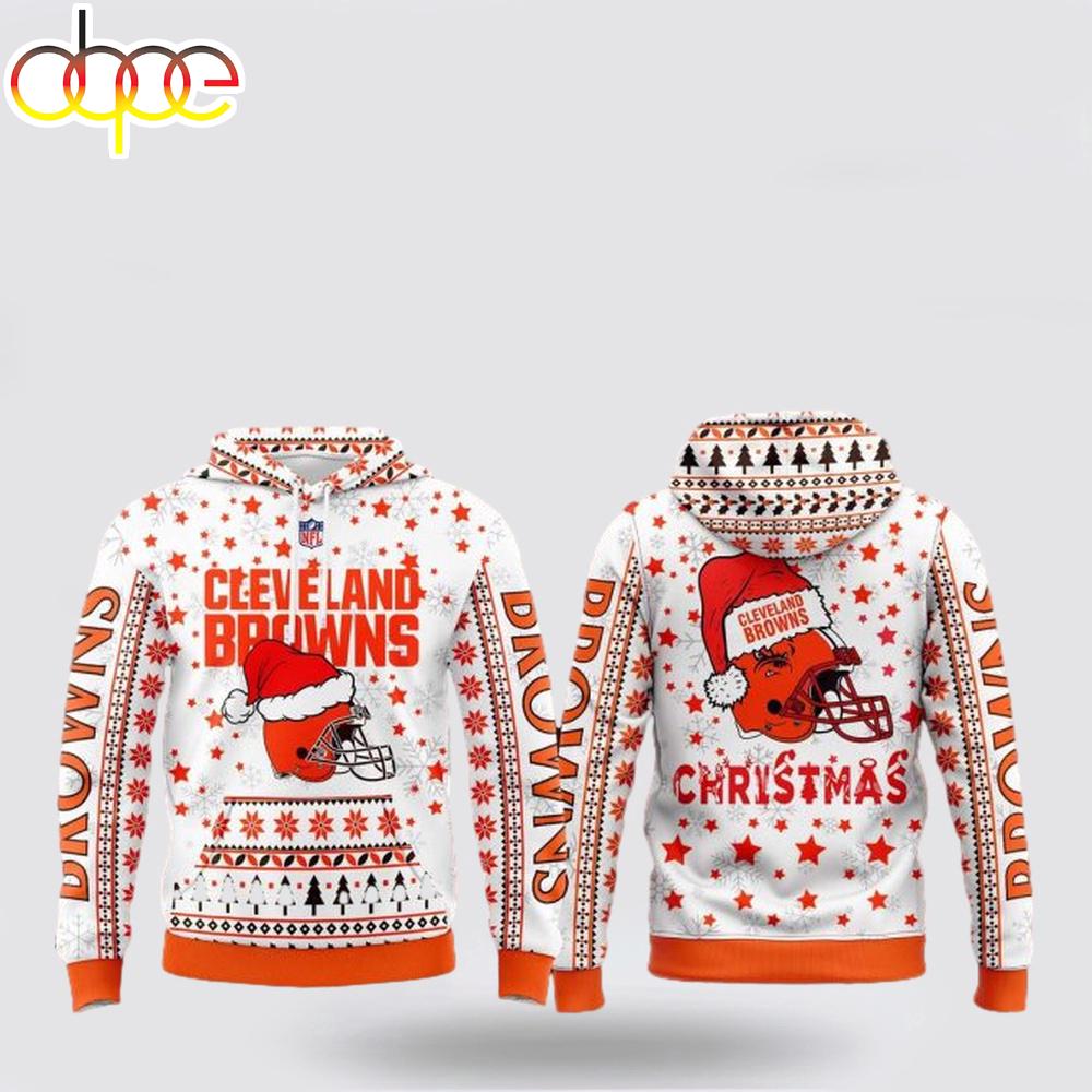 Cleveland Browns Merry Christmas 2024 3D Hoodie Shirt