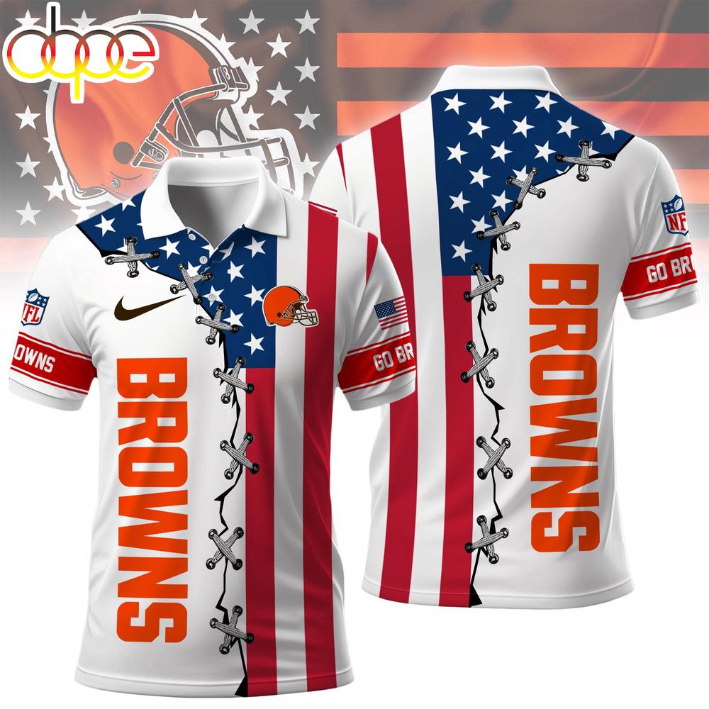 Cleveland Browns NFL Freedom American Polo Shirt For Fans