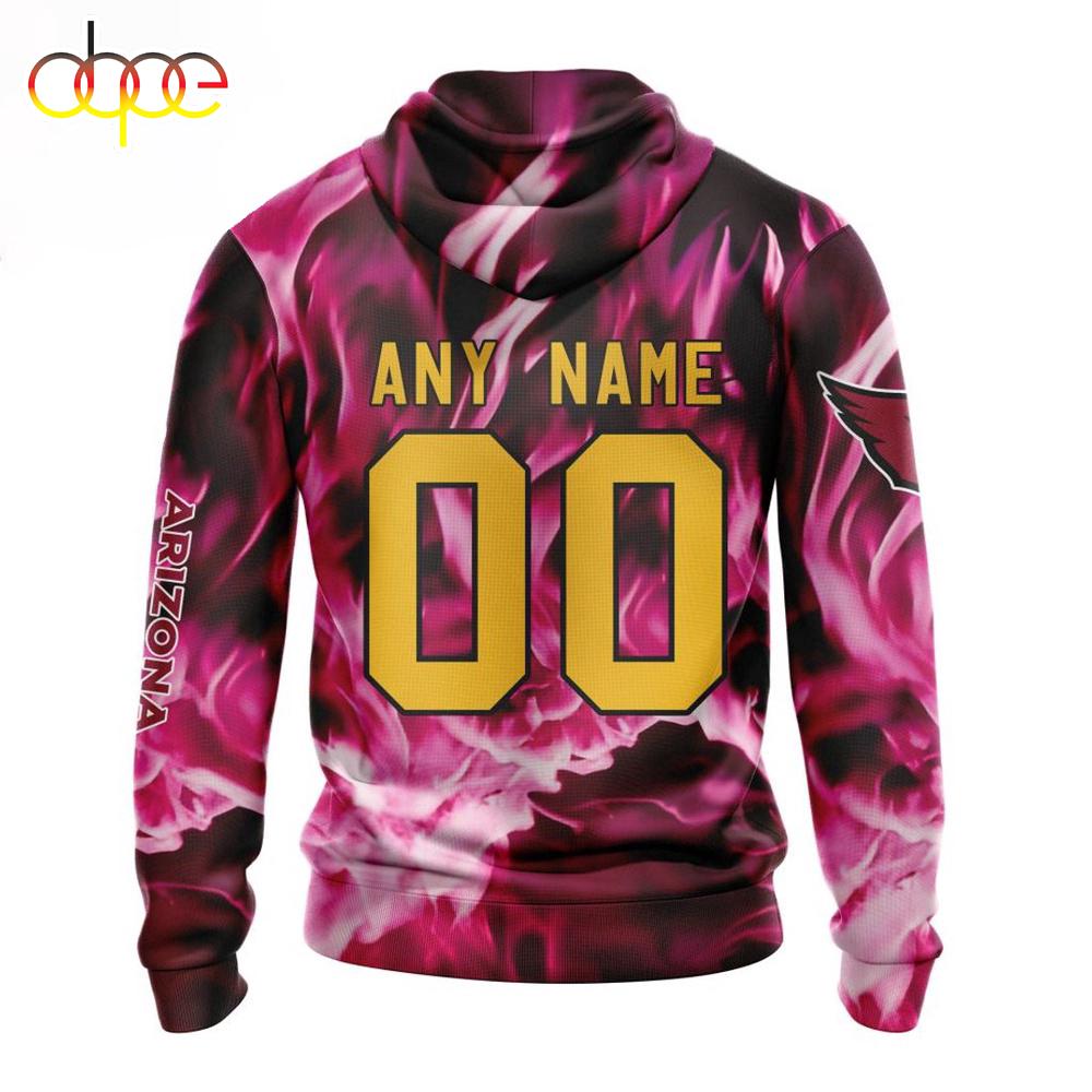 Custom Name And Number NFL Arizona Cardinals Skull Happy Halloween 3D Hoodie Shirt