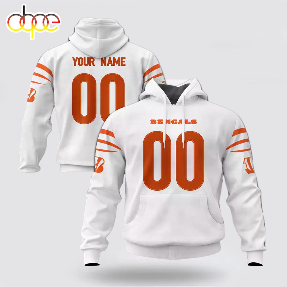 Custom Name And Number NFL Cincinnati Bengals Christmas Spirit All Over Print Hoodie Shirt