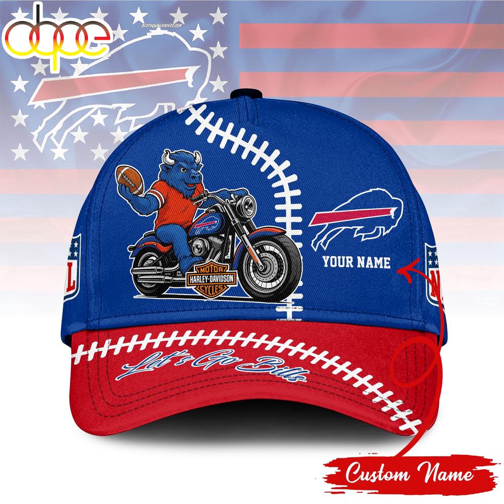 Custom Name Buffalo Bills NFL Harley Davidson Classic Baseball Cap