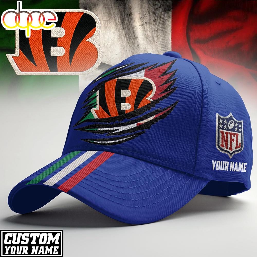 Custom Name Cincinnati Bengals NFL Italy Classic Cap