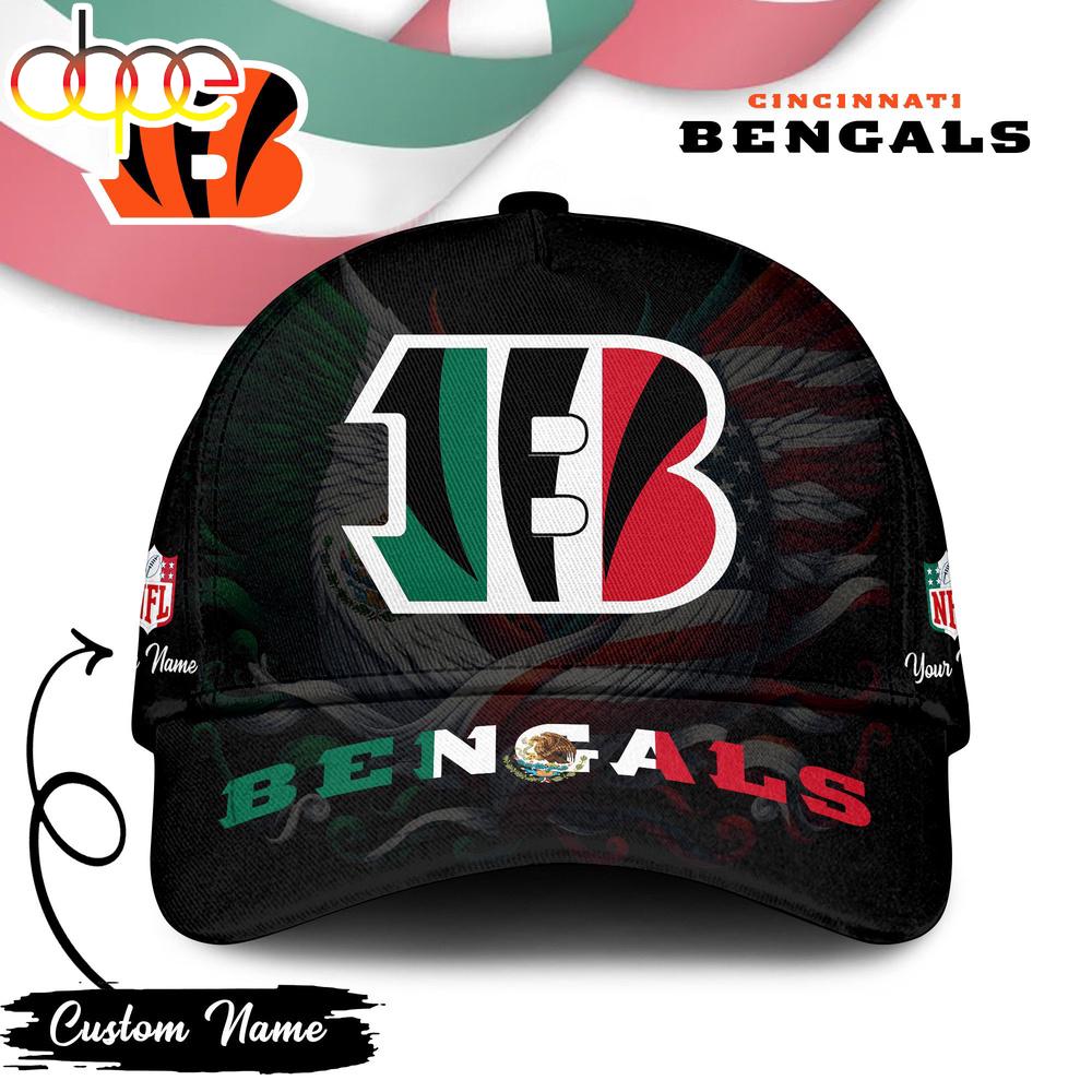 Custom Name Cincinnati Bengals NFL Mexican Classic Baseball Cap