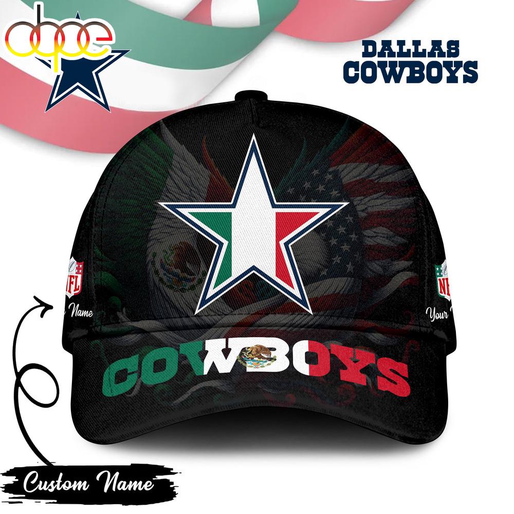 Custom Name Dallas Cowboys NFL Mexican Classic Baseball Cap